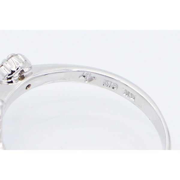 ポンテヴェキオ　K18WG ダイアイリリング 0.44ct 3.40g　刻印