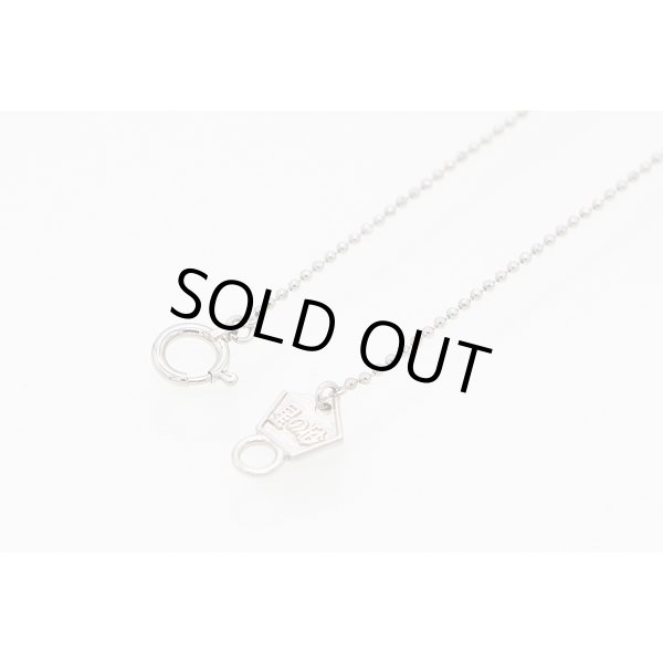 星の砂　PT850/900 ダイアイリペンダントネックレス 0.26ct 2.90g　留め具外したイメージ　表面