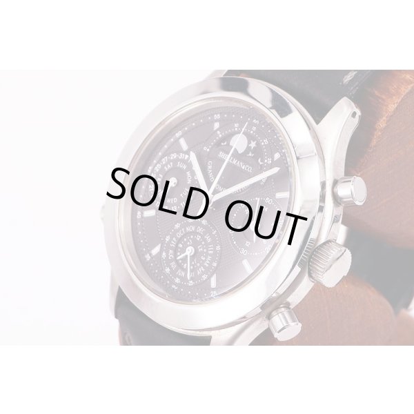 シェルマン　デュアルタイムリピーター　銀文字盤　サイド拡大