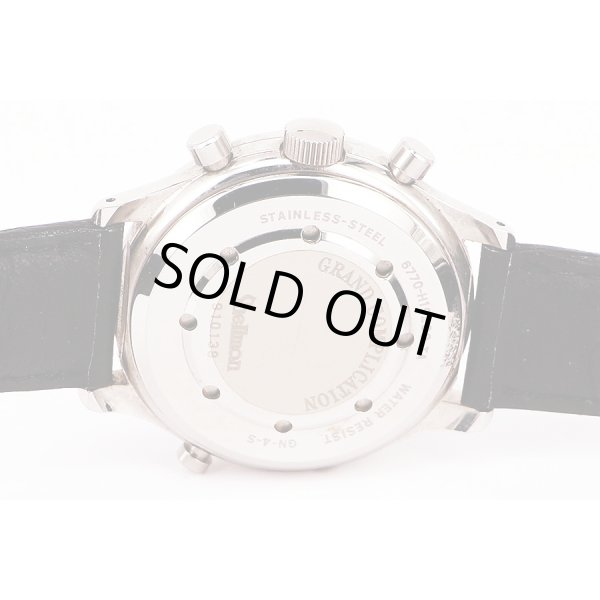 シェルマン　デュアルタイムリピーター　銀文字盤　裏面拡大