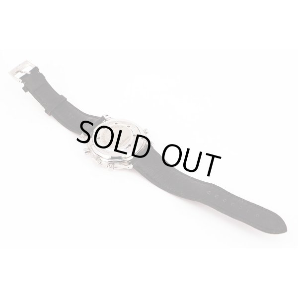 シェルマン　デュアルタイムリピーター　銀文字盤　革ベルト状態　裏面