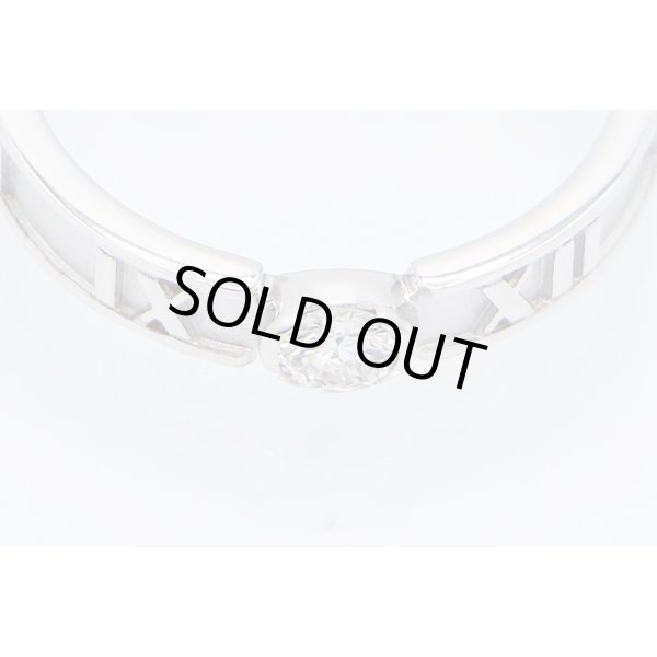 ティファニー　750WG アトラス1Pダイアイリリング 2.80g　拡大