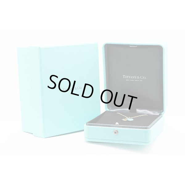 ティファニー　750YG ミニダブルハートタグペンダントネックレス 4.00g　箱