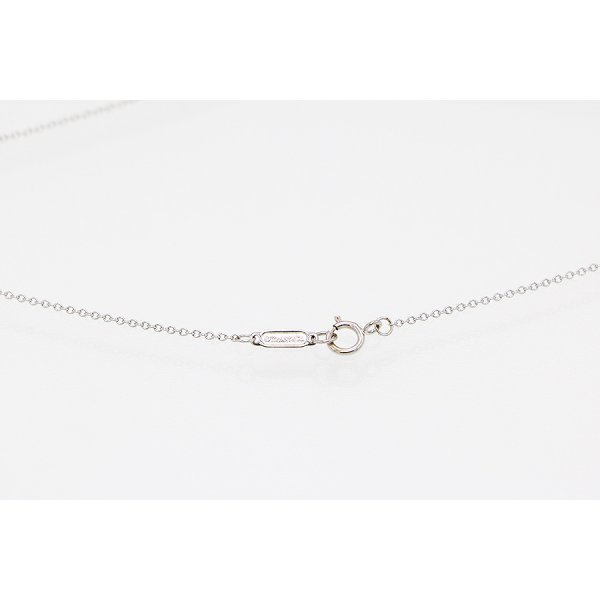 ティファニー　750WG メトロハート ダイアイリネックレス 2.00g　留め具