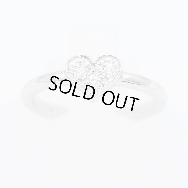 ティファニー　PT950 センチメンタルハート　ダイアイリリング 3.60g