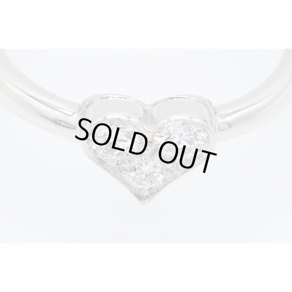 ティファニー　PT950 センチメンタルハート　ダイアイリリング 3.60g　拡大