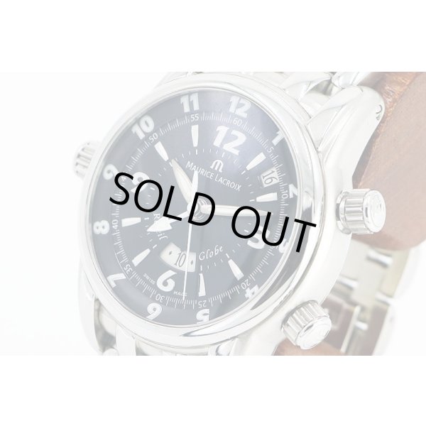 モーリス・ラクロア　マスターピース　レベイユグローブ　ＭＰ６３８８　黒文字盤　サイド拡大