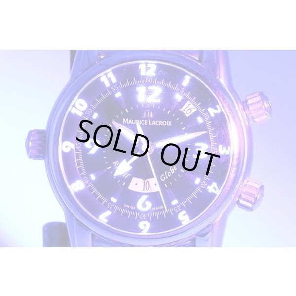 モーリス・ラクロア　マスターピース　レベイユグローブ　ＭＰ６３８８　黒文字盤　ライト