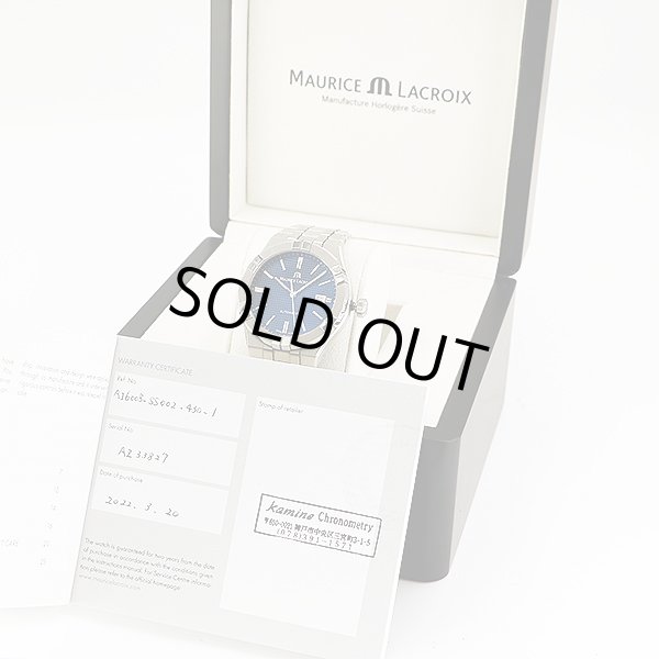 モーリス・ラクロア　アイコン　ＡＩ６００８　紺文字盤　箱