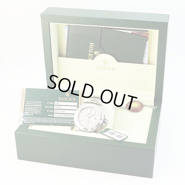 ロレックス　１６６２２　ヨットマスターロレジウム　Ｍ番（０８年）銀文字盤　箱・保証書