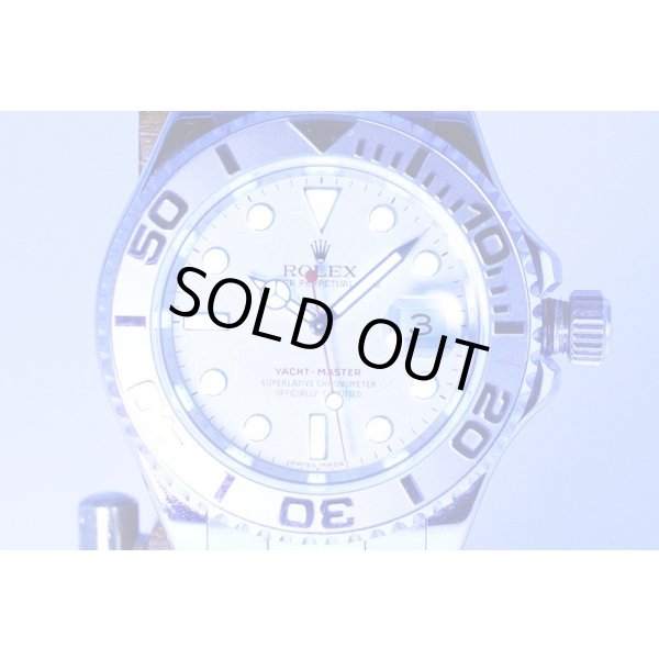 ロレックス　１６６２２　ヨットマスターロレジウム　Ｍ番（０８年）銀文字盤　ライト