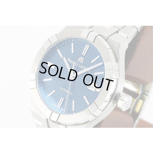 モーリス・ラクロア　アイコン　ＡＩ６００８　紺文字盤　サイド拡大