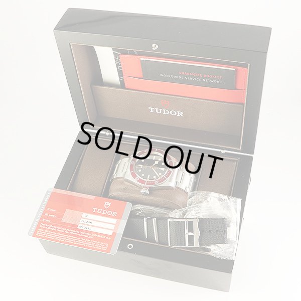 チューダー　ヘリテージブラックベイ　７９２２０Ｒ　黒文字盤　赤ベゼル　箱・保証書・替えナイロンベルト