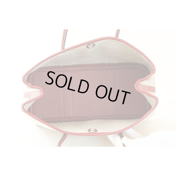 エルメス　ガーデンパーティTPM アイボリー／ダークブラウン／ルージュ　中身