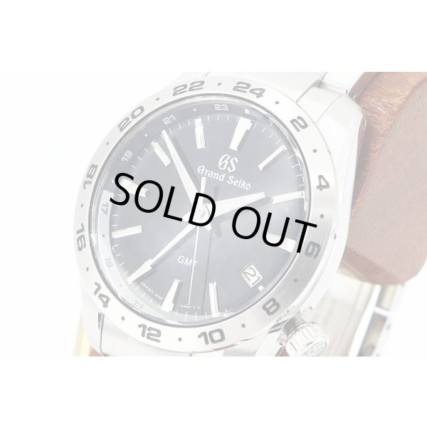 グランドセイコー　ＳＢＧＮ０２７ＧＭＴ　９Ｆ８６－０ＡＫ０　黒文字盤　サイド拡大