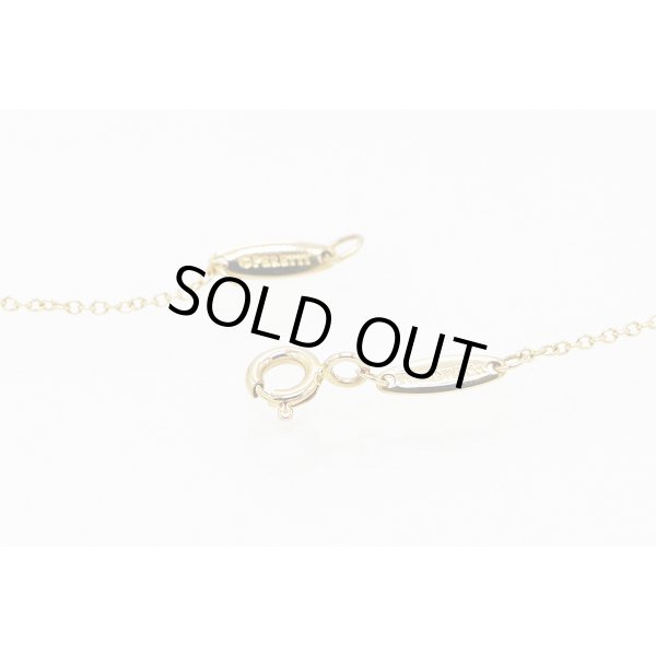 ティファニー　750YG バイザヤード ダイアイリネックレス 1.80g　留め具外したイメージ