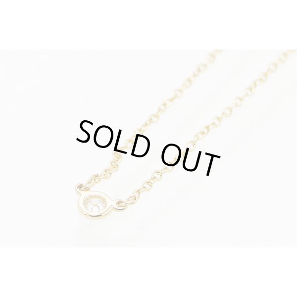 ティファニー　750YG バイザヤード ダイアイリネックレス 1.80g　裏面