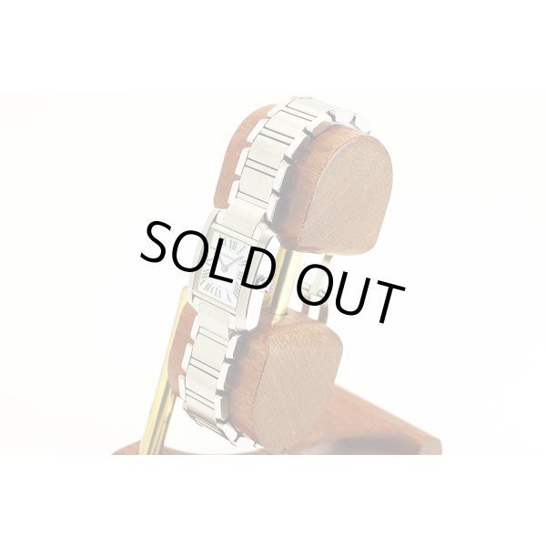 カルティエ　タンクフランセーズＳＭ　２３８４　ピンクシェル文字盤　サイド