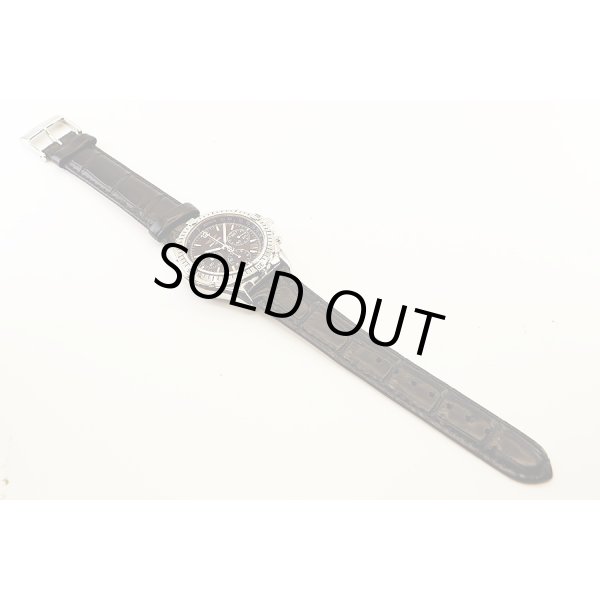 ブライトリング　クロノコクピット　Ａ３００１２　黒文字盤　革ベルト状態　表面