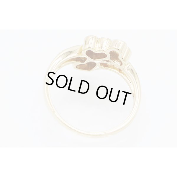 ポーラ　750YG ダイアイリリング 0.30ct 3.60g　内側