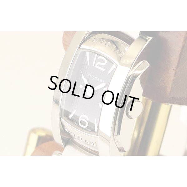 ブルガリ　アショーマ　ＡＡ２６ＳＳ　黒文字盤　サイド拡大