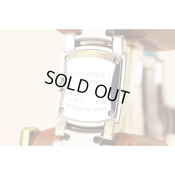 ブルガリ　アショーマ　ＡＡ２６ＳＳ　黒文字盤　裏面拡大