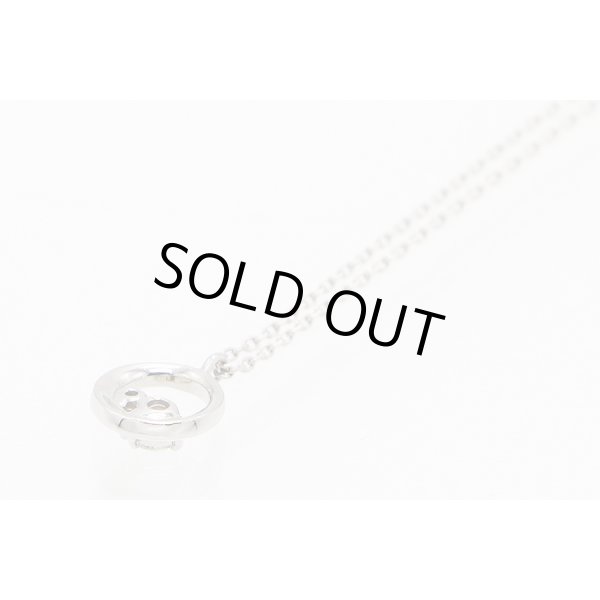 ４℃ 　PT850 ダイアイリペンダントネックレス 2.20g　裏面