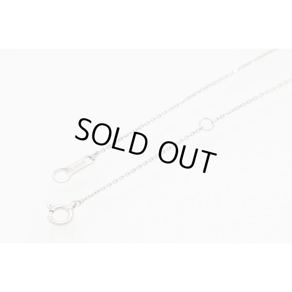 ４℃ 　PT850 ダイアイリペンダントネックレス 2.20g　留め具外したイメージ