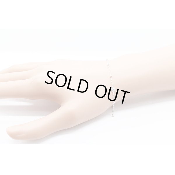 ４℃ 　K18WG ダイアイリブレスレット 0.90g　装着イメージ