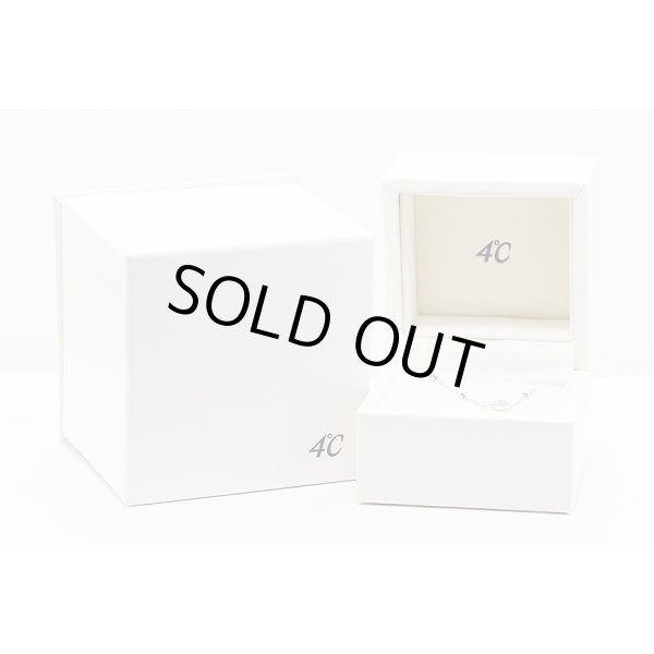 ４℃ 　K18WG ダイアイリブレスレット 0.90g　箱