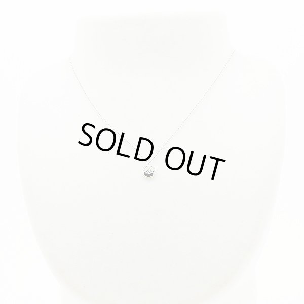 ４℃ 　PT850 ダイアイリペンダントネックレス 2.20g　装着イメージ