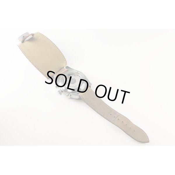 ベル＆ロス　ビンテージクロノグラフ１２６　デザートタイプ　サンド文字盤　革ベルト状態　裏面