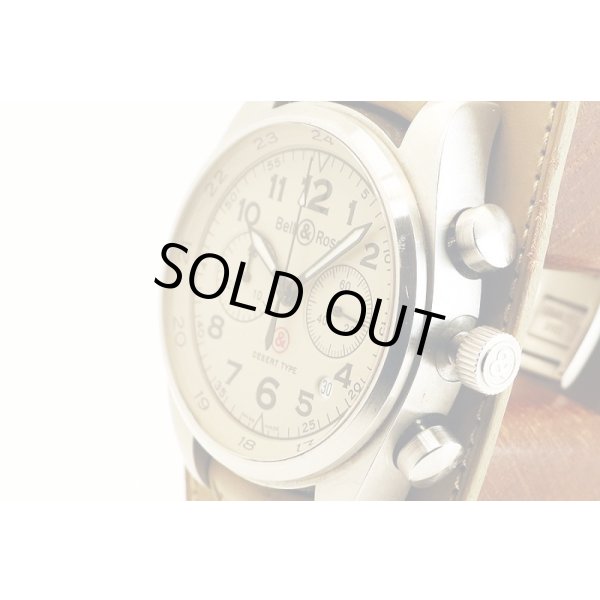 ベル＆ロス　ビンテージクロノグラフ１２６　デザートタイプ　サンド文字盤　サイド拡大