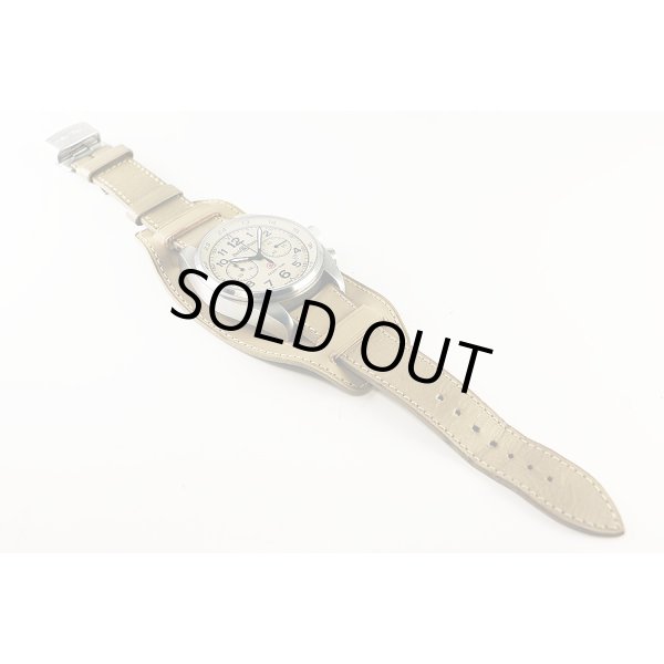 ベル＆ロス　ビンテージクロノグラフ１２６　デザートタイプ　サンド文字盤　革ベルト状態　表面