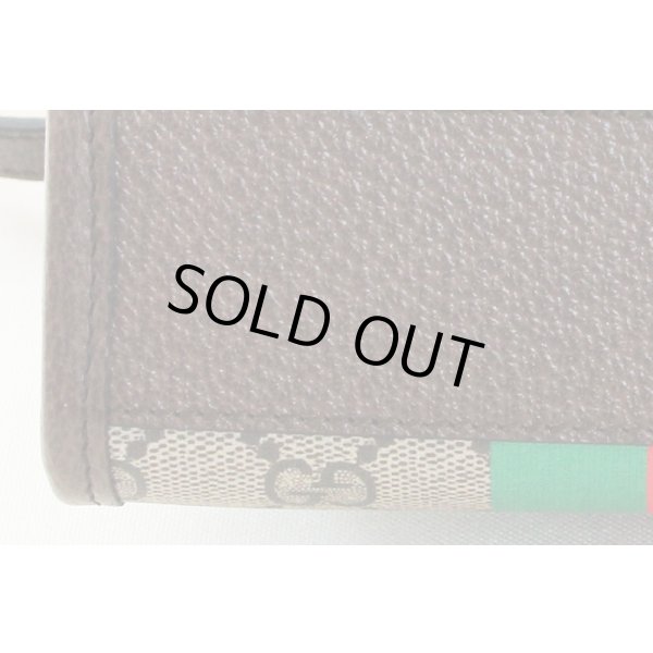 グッチ　インターロッキングG付き ミニトートバック 671623 493492 ベージュ／ブラウン　底拡大