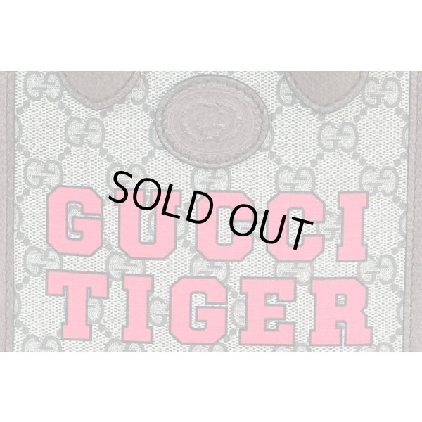 グッチ　インターロッキングG付き ミニトートバック 671623 493492 ベージュ／ブラウン　拡大