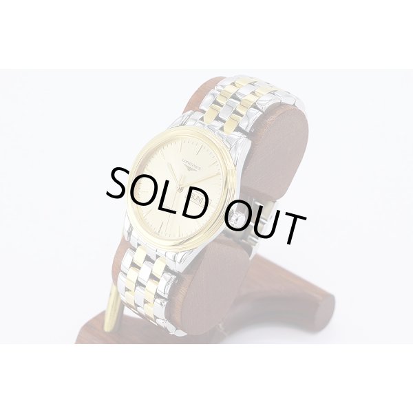 ロンジン　フラグシップ　Ｌ４．８８９　金色文字盤　サイド