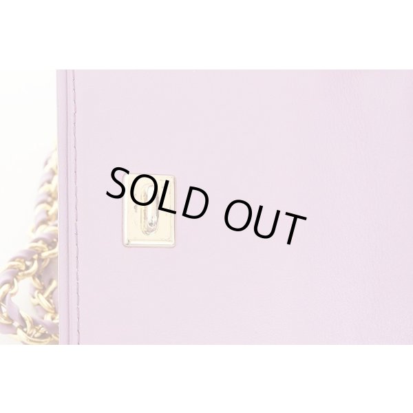 サルヴァトーレフェラガモ　チェーンショルダーバック FZ-21E999 パープル　メッキ剥げ