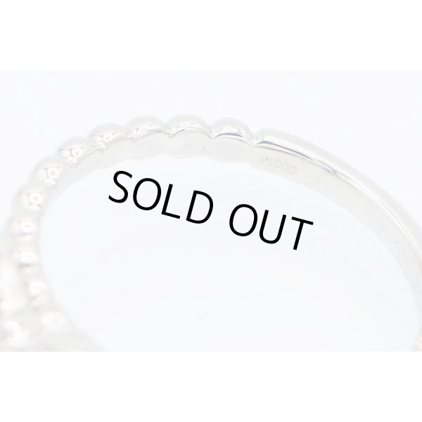 PT900 ダイアイリリング 0.20ct 4.70g　刻印