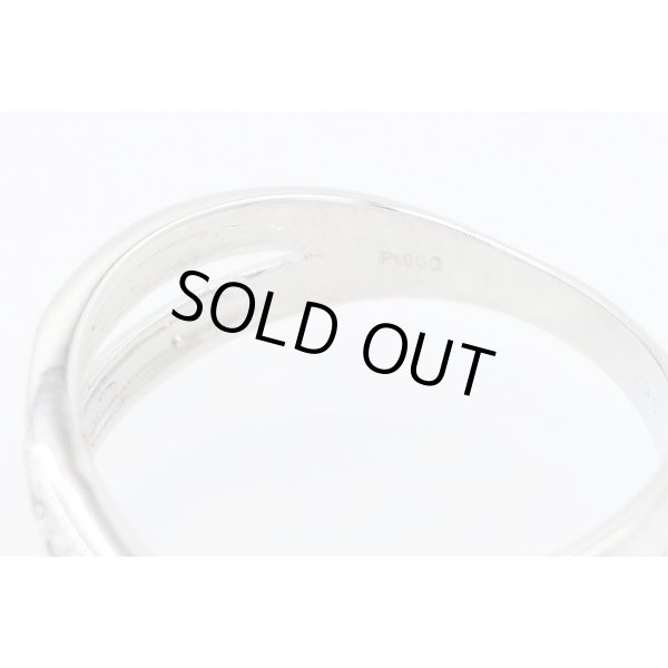 PT950 ダイアイリリング 0.30ct 4.00g　刻印