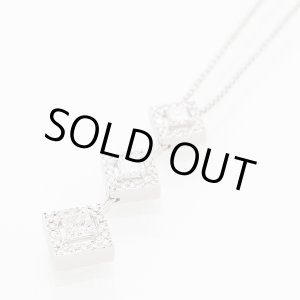 画像: PT850/900 ダイアイリペンダントネックレス 0.330ct 0.30ct 0.35ct 8.60g