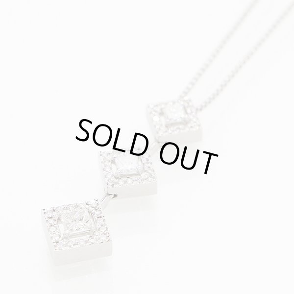 PT850/900 ダイアイリペンダントネックレス 0.330ct 0.30ct 0.35ct 8.60g
