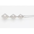 PT850/900 ダイアイリペンダントネックレス 0.330ct 0.30ct 0.35ct 8.60g　サイド