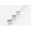 PT850/900 ダイアイリペンダントネックレス 0.330ct 0.30ct 0.35ct 8.60g　裏面