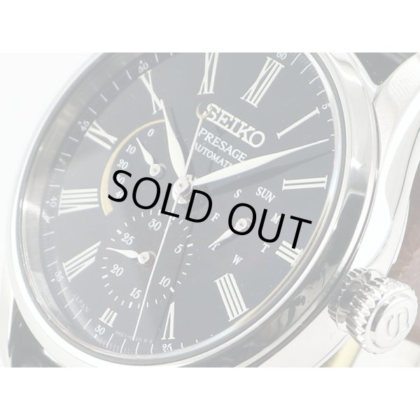 セイコー　プレサージュ　ＳＡＲＷ０４５　漆、白檀文字盤　６Ｒ２１－０１Ｆ０　拡大