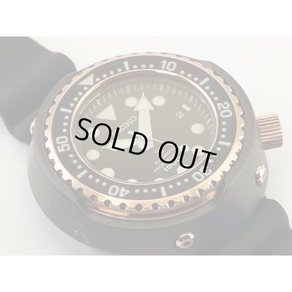 セイコー　プロスペック　マリンマスター　ＳＢＤＸ０３８　黒文字盤　盤面拡大