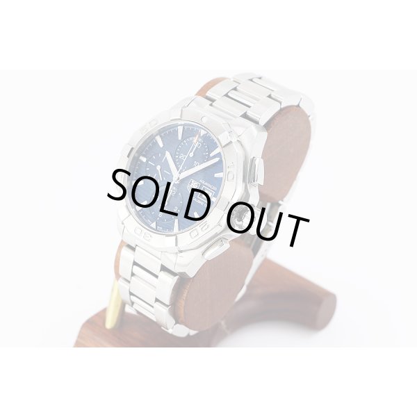 タグホイヤー　アクアレーサー キャリバ１６ クロノグラフ　ＷＡＹ２１１２　紺文字盤　サイド