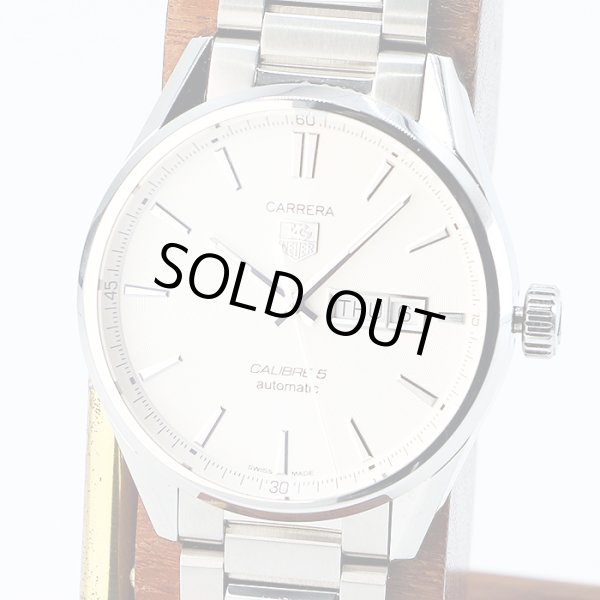 タグホイヤー　カレラ　キャリバー５　ＷＡＲ２０１Ｂ－１　銀文字盤