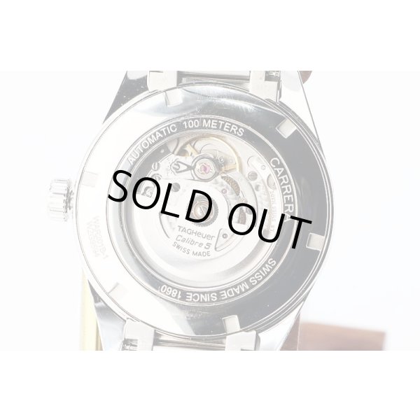 タグホイヤー　カレラ　キャリバー５　ＷＡＲ２０１Ｂ－１　銀文字盤　裏面拡大