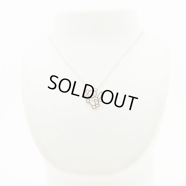 K18PG ダイアイリペンダントネックレス 0.03ct 2.40g　装着イメージ